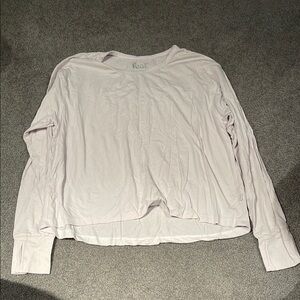 Cream Relaxed Long Sleeve Sweatshirt